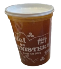 Pots plastique 500 g impression Finistère, avec couvercle