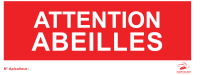PANCARTE « ATTENTION ABEILLES » modèle robuste