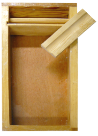NOURRISSEUR bois couvre cadre pour ruchettes