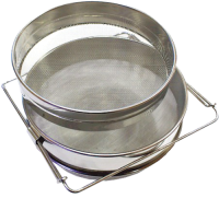 PASSOIRE coulisse (double tamis) inox, diam 230 mm