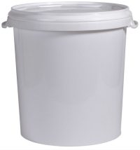 SEAU BLANC 33 litres (40 kg de miel) avec couvercle